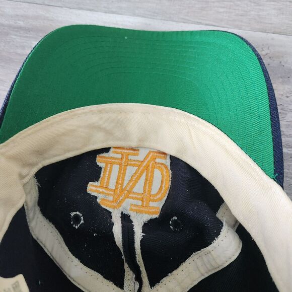 Vintage New Era Notre Dame Fighting Irish Pro Model 30% Wool Cap Fitted 7 1/8 - Picture 5 of 12